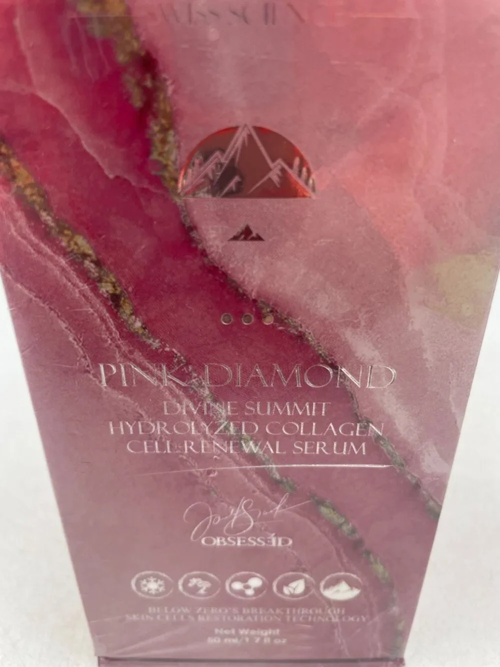 Below Zero Pink Diamond Divine Summit Hydrolyzed Collagen Cell-Renewal Serum 50m